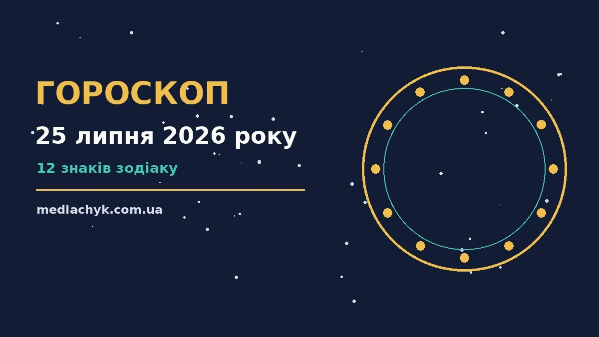 Гороскоп на 25 липня 2026 року: детальний прогноз дня про події, зустрічі та вибір