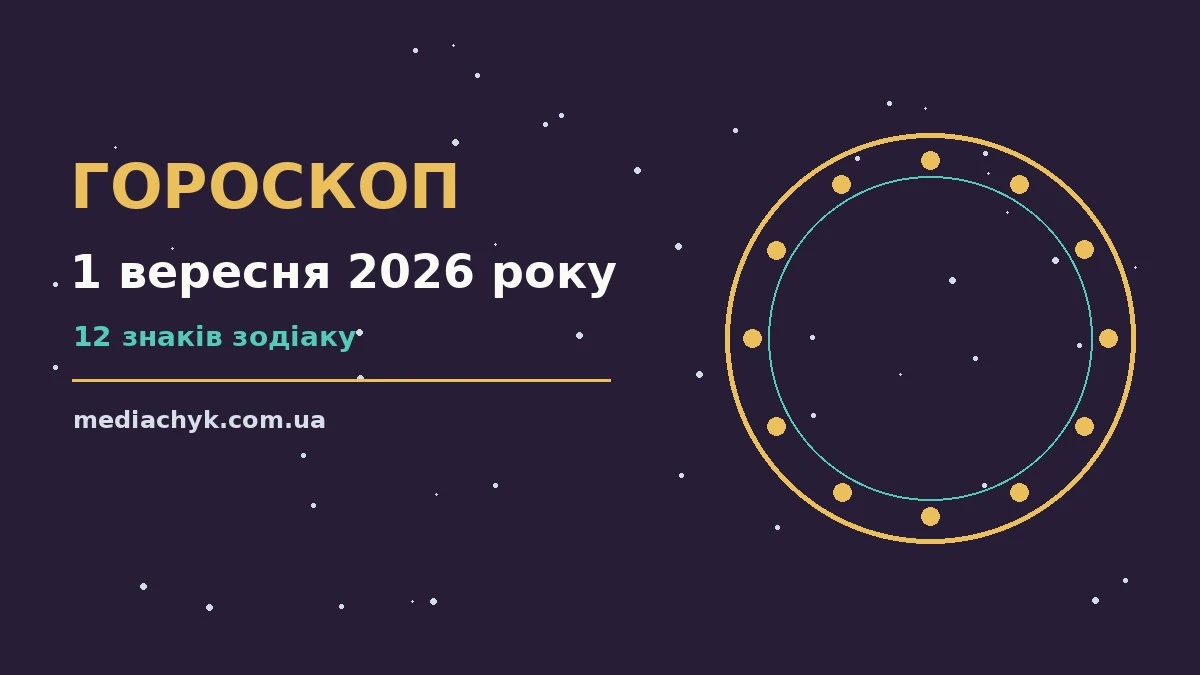 Гороскоп на 1 вересня 2026 року: детальний прогноз дня про події, зустрічі та вибір