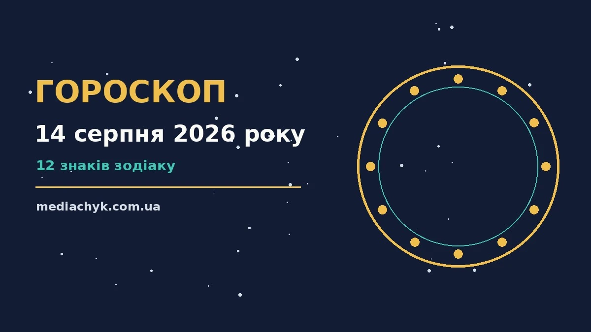 Гороскоп на 14 серпня 2026 року: детальний прогноз дня про події, зустрічі та вибір