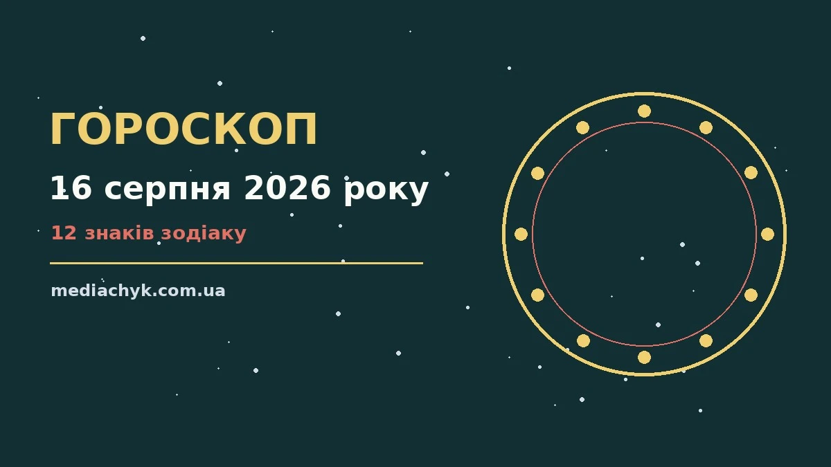 Гороскоп на 16 серпня 2026 року: детальний прогноз дня про події, зустрічі та вибір
