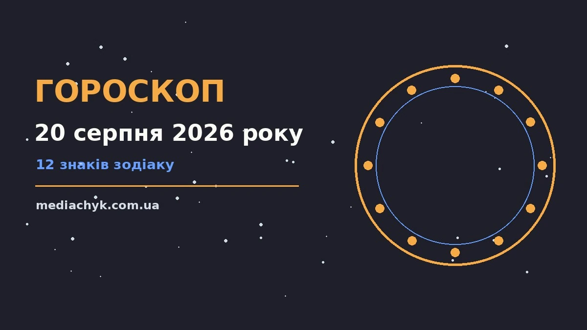 Гороскоп на 20 серпня 2026 року: детальний прогноз дня про події, зустрічі та вибір