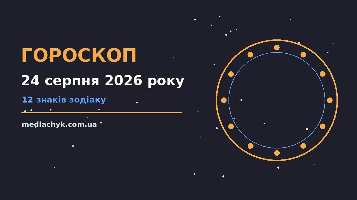Гороскоп на 24 серпня 2026 року: детальний прогноз дня про події, зустрічі та вибір