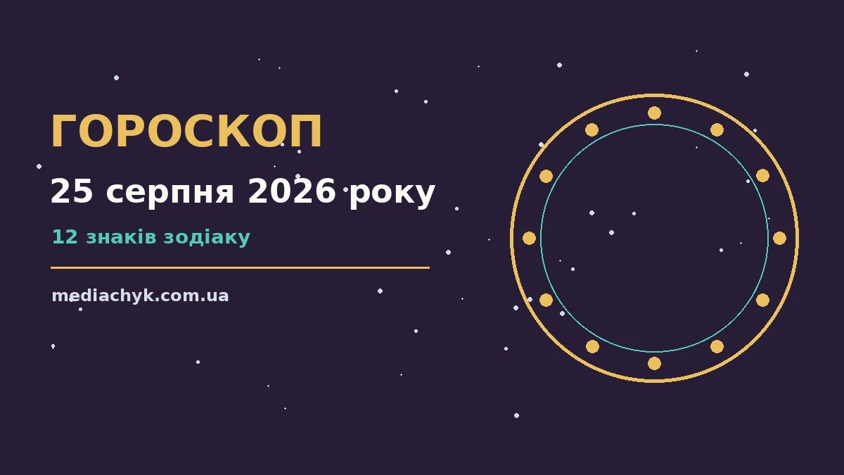 Гороскоп на 25 серпня 2026 року: детальний прогноз дня про події, зустрічі та вибір