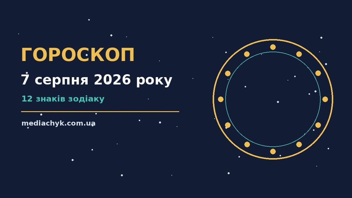 Гороскоп на 7 серпня 2026 року: детальний прогноз дня про події, зустрічі та вибір