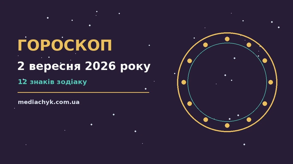 Гороскоп на 2 вересня 2026 року: детальний прогноз дня про події, зустрічі та вибір