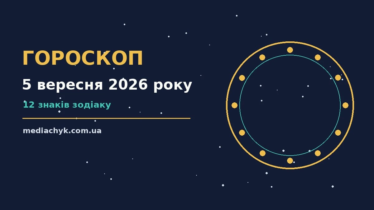 Гороскоп на 5 вересня 2026 року: детальний прогноз дня про події, зустрічі та вибір