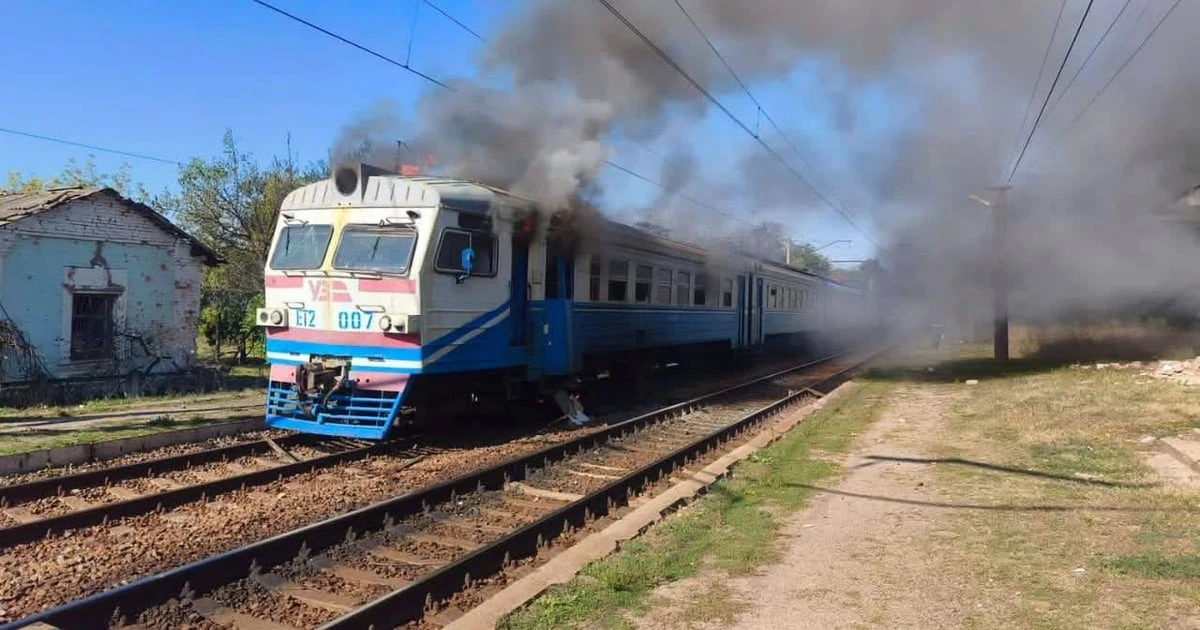 Приміський поїзд на Харківщині під ударом «Герані-4»: одна людина загинула